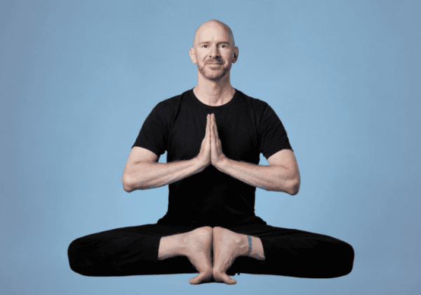 eddie stern sitting in yoga position