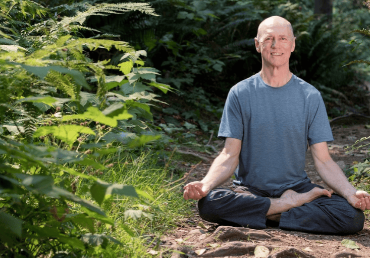 BERNIE CLARK in padmasana posture